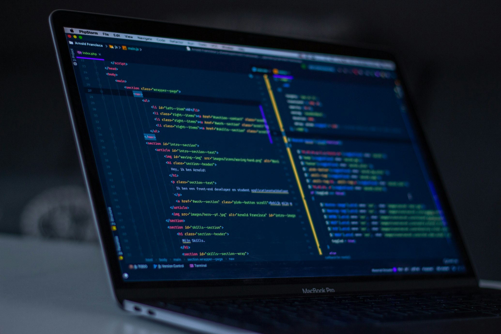 Code screens
